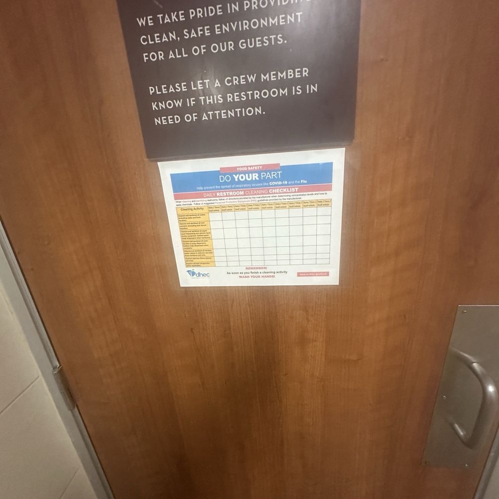 Wendy's - They have on wall Cleanliness means a lot to them. Walk-in in this restroom I would say that is false. - Burgers Near Me - Lumberton, North Carolina Wendy's - They have on wall Cleanliness means a lot to them. Walk-in in this restroom I would say that is false. - Burgers Near Me - Lumberton, North Carolina