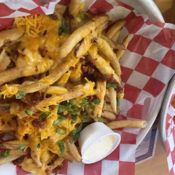 Nodding Donkey Uptown - Donkey balls and loaded fries. They were ok.. - Barbeque Near Me - Dallas, Texas Nodding Donkey Uptown - Donkey balls and loaded fries. They were ok.. - Barbeque Near Me - Dallas, Texas