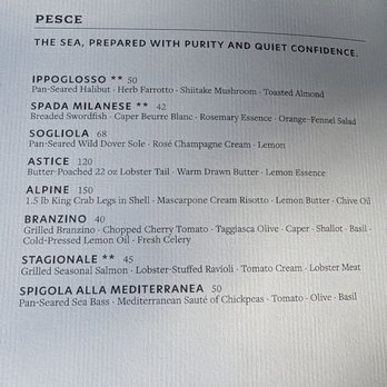 Acqua Di Dea - Seafood menu - Seafood Near Me - Cleveland, Ohio