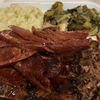 Dad's BBQ - 3 meat combo ribs, sausage, tri-tip - Barbeque Near Me - Antioch, California