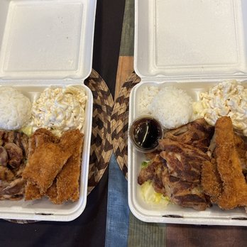 Aloha Hawaiian BBQ - Chicken Combo Macaroni Salad Pickled Cabbage - Hawaiian Near Me - Corona, California