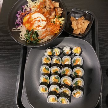 Kimchi Garden - Bi Bim Bap and kimbap dish - Korean Near Me - Berkeley, California Kimchi Garden - Bi Bim Bap and kimbap dish - Korean Near Me - Berkeley, California