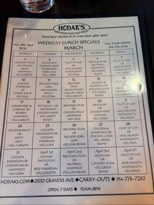 Menu photo 2 Hodak's Saint Louis, MO Menu photo 2 Hodak's Saint Louis, MO