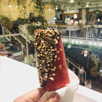 Popbar - Strawberry sorbet with dark chocolate and hazelnut - Desserts Near Me - Anaheim, California Popbar - Strawberry sorbet with dark chocolate and hazelnut - Desserts Near Me - Anaheim, California