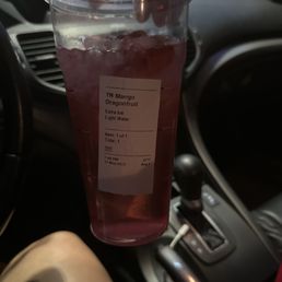 Little ice and completely wrong drink. Cool