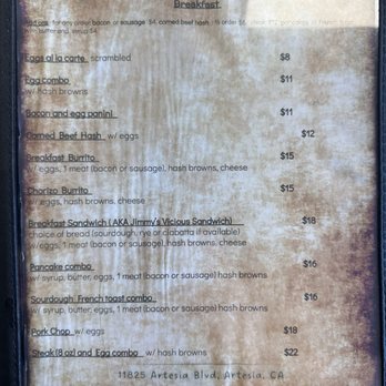 The California BakeHouse - Breakfast menu. - Bakeries Near Me - Artesia, California The California BakeHouse - Breakfast menu. - Bakeries Near Me - Artesia, California