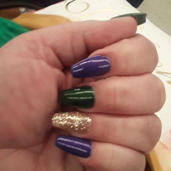 Palm Nails - Festive nails for Marti Gra 2020 in New Orleans!! Thank you Tony!! - Nail Salons Near Me - San Diego, California Palm Nails - Festive nails for Marti Gra 2020 in New Orleans!! Thank you Tony!! - Nail Salons Near Me - San Diego, California