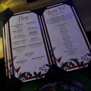 The Blind Rabbit - Menu - Cocktail Bars Near Me - Anaheim, California