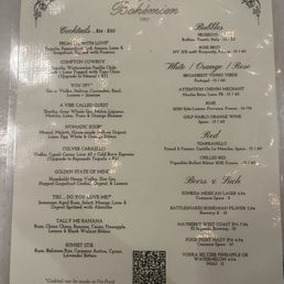 Drink Menu