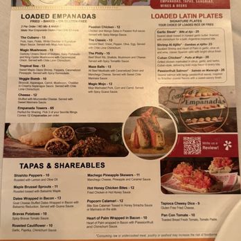 Loaded Empanadas - Menu - Tapas/Small Plates Near Me - Las Vegas, Nevada Loaded Empanadas - Menu - Tapas/Small Plates Near Me - Las Vegas, Nevada