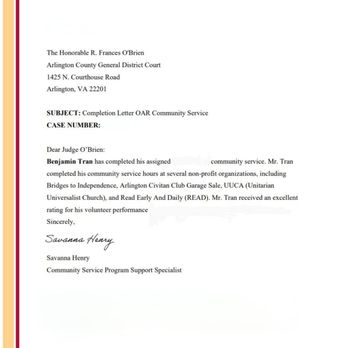 OAR Nova - OAR Completion Hours - Community Service/Non-Profit Near Me - Fairfax, Virginia OAR Nova - OAR Completion Hours - Community Service/Non-Profit Near Me - Fairfax, Virginia