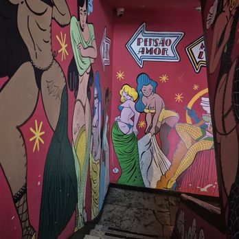 Pensão Amor - the art in the stairwell is also quite something - Lounges Near Me - Lisbon, 11 Pensão Amor - the art in the stairwell is also quite something - Lounges Near Me - Lisbon, 11