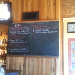 The Engine House- Pub and Pizza Parlour - Specials board with draft list.