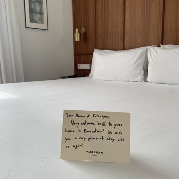 Yurbban Passage - Welcoming card for our second stay :) - Hotels Near Me - Barcelona, B