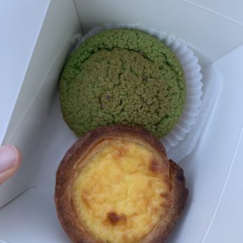 CA Bakehouse - Kaya Choux ($2) and Portuguese Egg Tart ($2) - Bakeries Near Me - San Jose, California