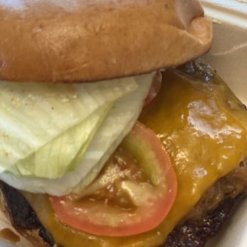Eat On Monday - Classic EOM burger (house mayo mix under that top bun) - Food Trucks Near Me - Milpitas, California
