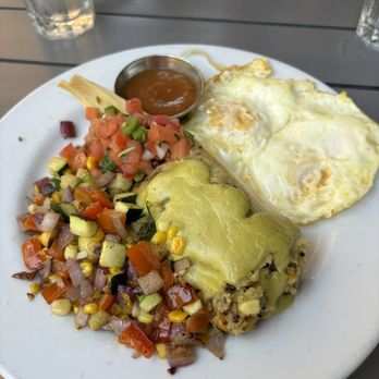 Cup Cafe - Vegan Breakfast Tamale - eggs replacing tofu - New American Near Me - Tucson, Arizona