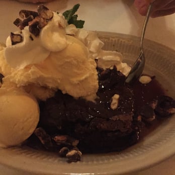 Impudent Oyster - Dessert--brownies with ice-cream and pretzel - Seafood Near Me - Chatham, Massachusetts Impudent Oyster - Dessert--brownies with ice-cream and pretzel - Seafood Near Me - Chatham, Massachusetts