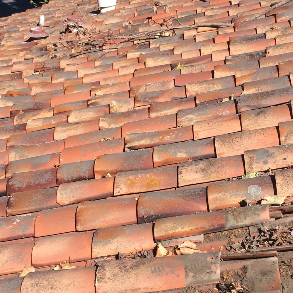 Slide of Vintage Roof Tile