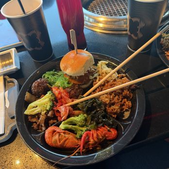 Wagyu House - Some stuff from the all you can eat self serve section. - Barbeque Near Me - Atlanta, Georgia