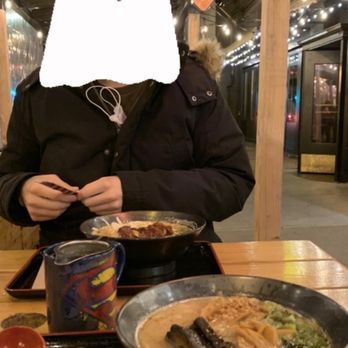 RAMEN-SAN - Tonkatsu (front), Katsu Tonkatsu (back). Also ordered tea - only option was genmaicha (green tea + toasted brown rice) - Ramen Near Me - Chicago, Illinois RAMEN-SAN - Tonkatsu (front), Katsu Tonkatsu (back). Also ordered tea - only option was genmaicha (green tea + toasted brown rice) - Ramen Near Me - Chicago, Illinois