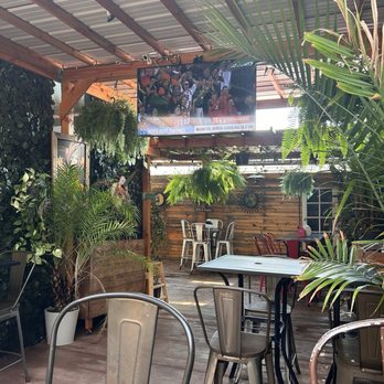 El Carrito - Front of back patio. There's a tv that was playing a sports channel - Mexican Near Me - San Diego, California El Carrito - Front of back patio. There's a tv that was playing a sports channel - Mexican Near Me - San Diego, California