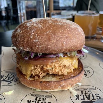 Stack 571 Burger & Whiskey Bar - Fried Buttermilk Chicken Sandwich - Burgers Near Me - Tacoma, Washington Stack 571 Burger & Whiskey Bar - Fried Buttermilk Chicken Sandwich - Burgers Near Me - Tacoma, Washington