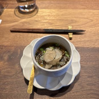 Friends Only - Chawanmoshi with truffle jelly and foie gras - Sushi Bars Near Me - San Francisco, California Friends Only - Chawanmoshi with truffle jelly and foie gras - Sushi Bars Near Me - San Francisco, California