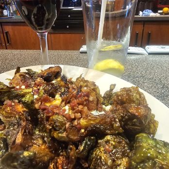 Black Angus Steakhouse - Brussel Sprout halves with Hot Honey, Bacon & Bleu Cheese - Steakhouses Near Me - Goodyear, Arizona