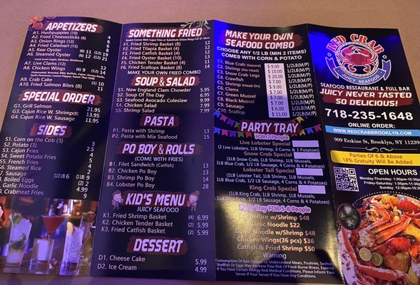 Menu photo 6 Red Crab Juicy Seafood Brooklyn, NY