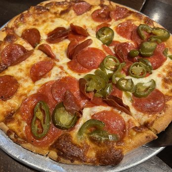 Rance's Chicago Pizza - Thin Pepperoni Pizza with jalapeños - Pizza Near Me - Long Beach, California