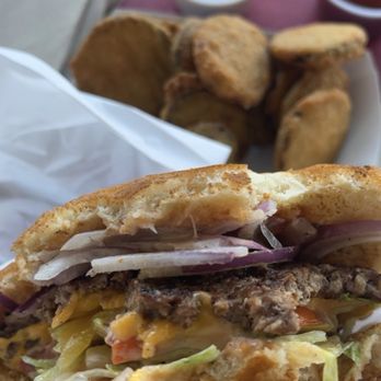 Lenny's Burger Shop - Single patty cowboy burger $6 and zucchini fries $4, wasn't worth it at all. - Burgers Near Me - Phoenix, Arizona Lenny's Burger Shop - Single patty cowboy burger $6 and zucchini fries $4, wasn't worth it at all. - Burgers Near Me - Phoenix, Arizona