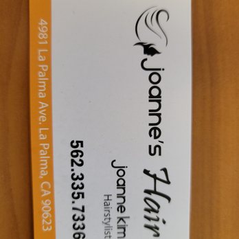 Joanne's Hair - Business card - Hair Stylists Near Me - La Palma, California Joanne's Hair - Business card - Hair Stylists Near Me - La Palma, California