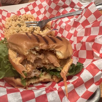 Boricua Soul - fried shrimp sandwich - Soul Food Near Me - Durham, North Carolina Boricua Soul - fried shrimp sandwich - Soul Food Near Me - Durham, North Carolina