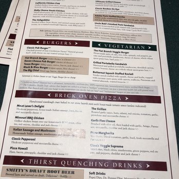 Flat Branch Pub & Brewing - Back of the menu - American Near Me - Columbia, Missouri Flat Branch Pub & Brewing - Back of the menu - American Near Me - Columbia, Missouri