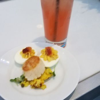 Ventanas - Scallop, Deviled Eggs and Sweet Vodka Cocktail - Venues & Event Spaces Near Me - Atlanta, Georgia
