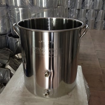 Texas Brewing - a large stainless steel pot on a pallet - Breweries Near Me - Haltom City, Texas Texas Brewing - a large stainless steel pot on a pallet - Breweries Near Me - Haltom City, Texas