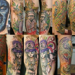 Stone Age Tattoos - multi shot of work by Mike Bargeron