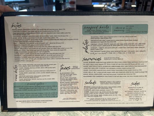 Menu photo 3 1229 Shine Myrtle Beach, SC