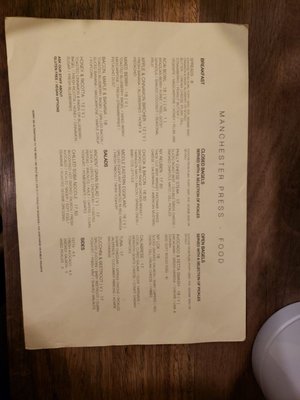 Menu photo 1 Manchester Press Melbourne, VIC Menu photo 1 Manchester Press Melbourne, VIC