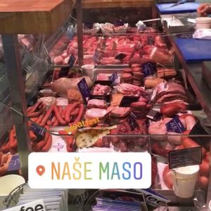 Photo of Naše maso - Prague, Czech Republic. Meat counter