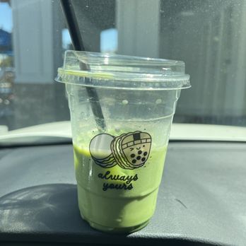 Always Yours Bakery Cafe - Iced Classic Matcha Latte - Macarons Near Me - Castro Valley, California