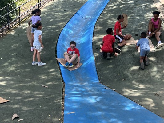 Blue Slide Playground by null