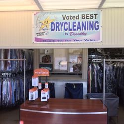 Drycleaning By Dorothy - Dorothy's front counter