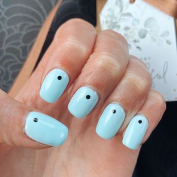 Nail Details - Love the little black accents - Nail Technicians Near Me - Castro Valley, California