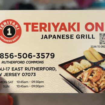 Teriyaki One - a person holding a business card - Japanese Near Me - East Rutherford, New Jersey Teriyaki One - a person holding a business card - Japanese Near Me - East Rutherford, New Jersey