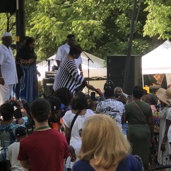 Festival For the Eno - Shirley Caesar working her fans at EnoFest. - Festivals Near Me - Durham, North Carolina