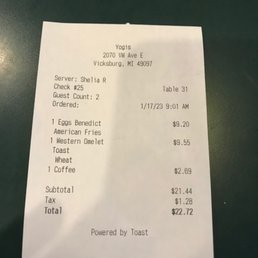 the receipt for yogi's the receipt for yogi's