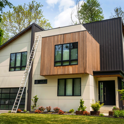 MJ and Sons Construction - We offer Metal Siding, a material that has a very elegant style. It is durable and can be combined with other materials! Contact us and get