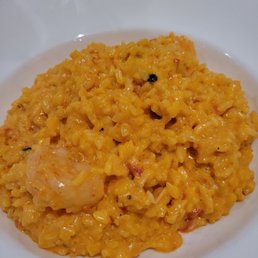 Shrimp risotto w/ cognac cream sauce